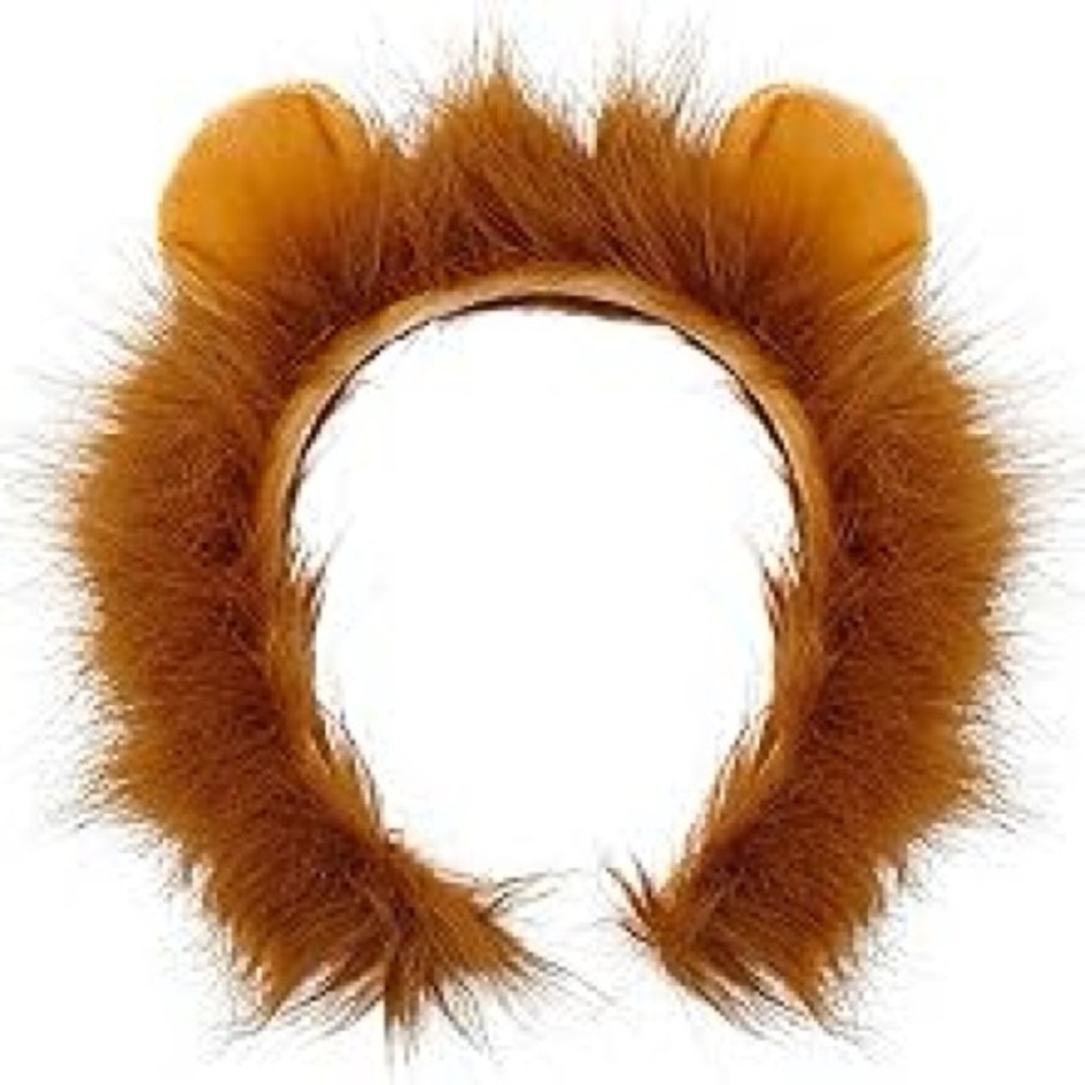 NWOT Fuzzy Furry Lion Mane Headband Halloween 🎃 Costume Cosplay